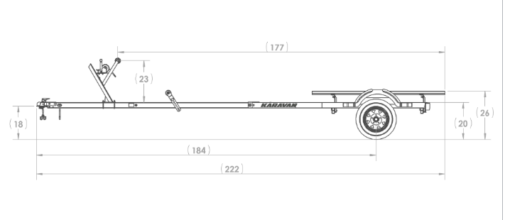 JAXOutdoorGearFarmandRanch Karavan Wide bunk boat trailer