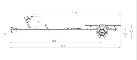 JAXOutdoorGearFarmandRanch Karavan Wide bunk boat trailer