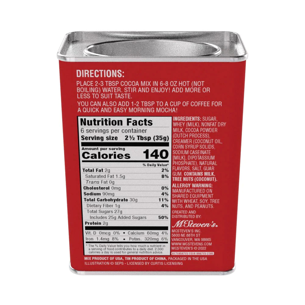 McSteven's Season’s Greetings Red Car Double Chocolate Cocoa