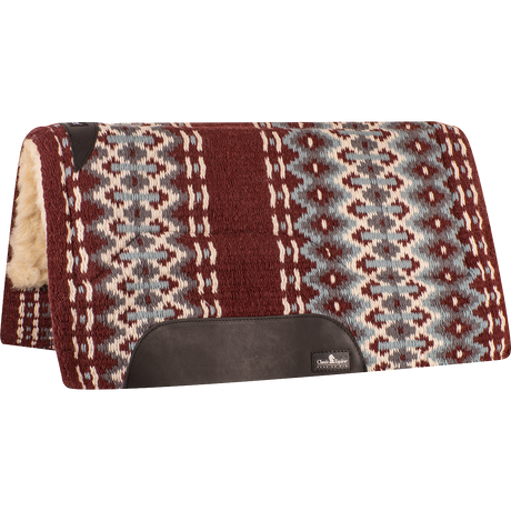 Classic Equine SensorFlex Blanket Straight Pad - Burgundy / Blue