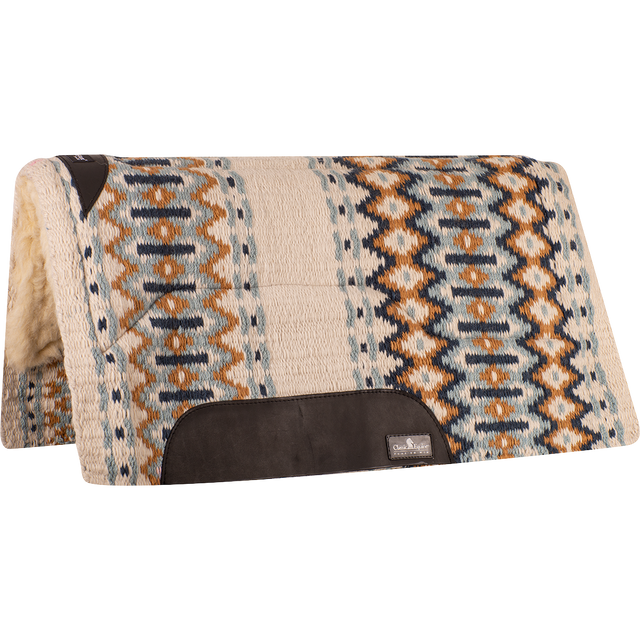 Classic Equine SensorFlex Blanket Straight Pad - Cream / Blue