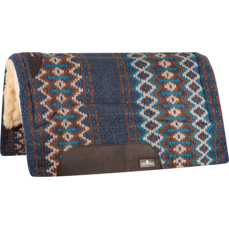 Classic Equine SensorFlex Blanket Straight Pad - Navy / Chestnut