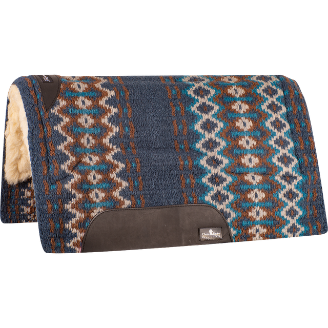 Classic Equine SensorFlex Blanket Straight Pad - Navy / Chestnut