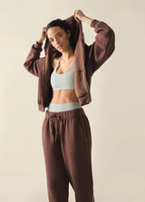 Prana Shea Full Zip Hoodie - Mocha