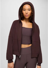 Prana Shea Full Zip Hoodie - Mocha