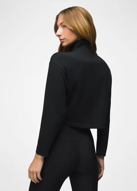 Prana Shea Half Zip Pullover - Black