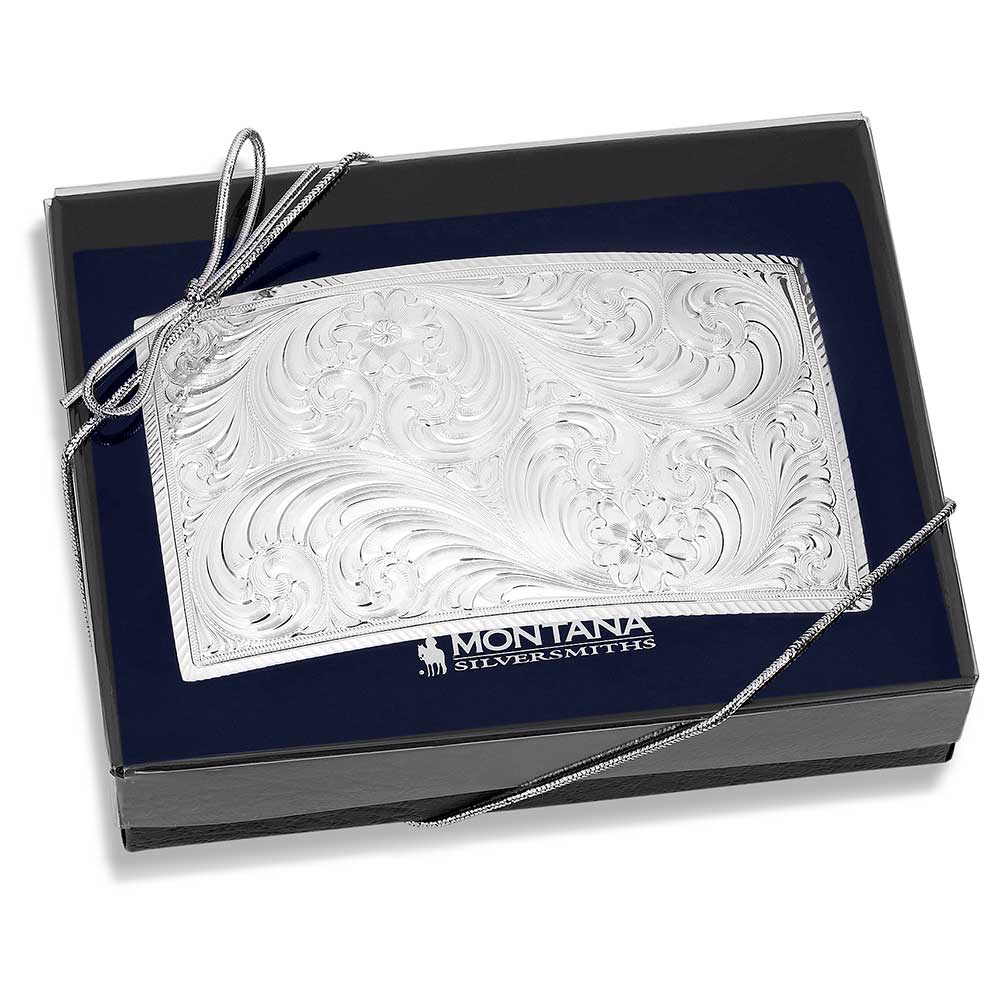 Montana Silversmiths Simple Classic Square Belt Buckle