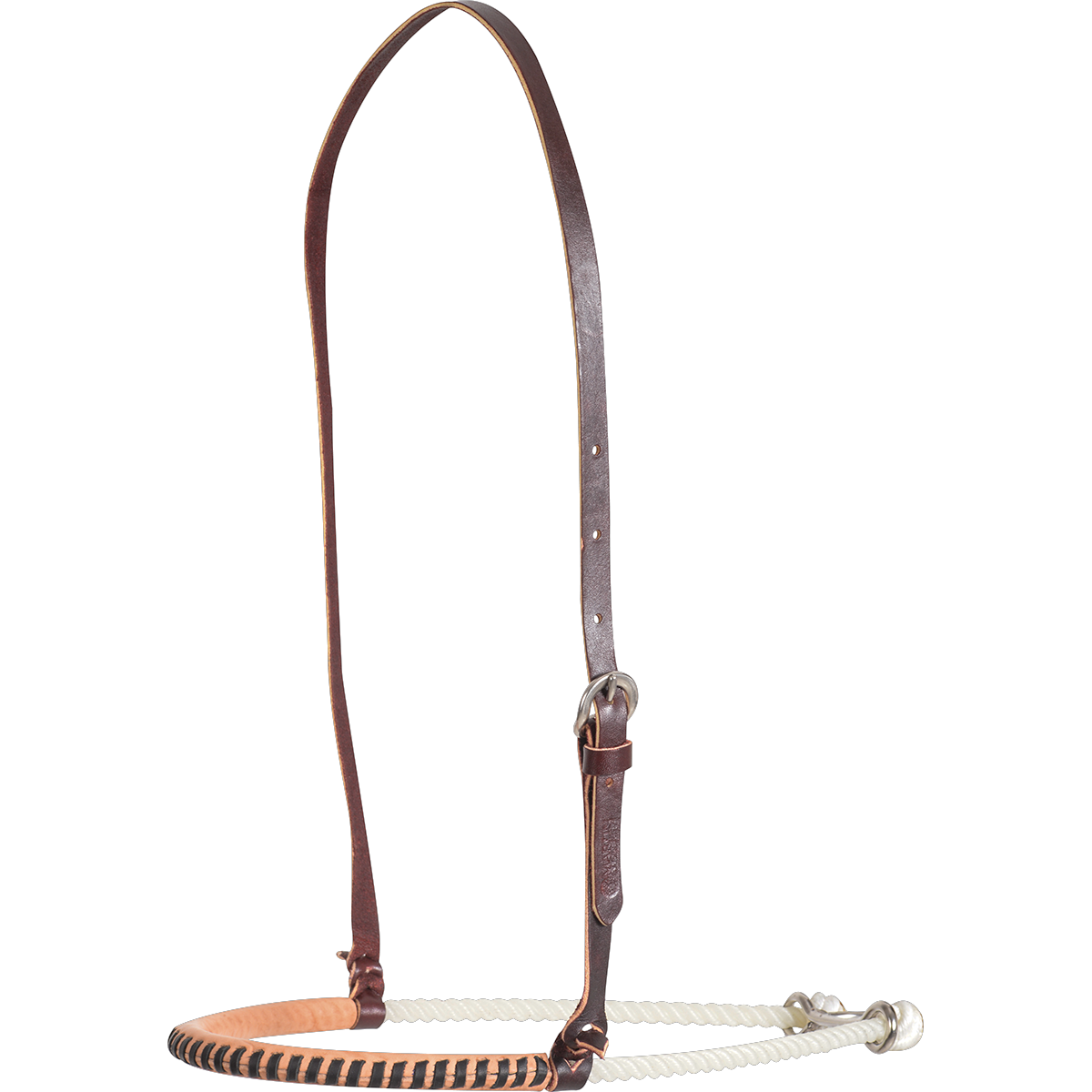 Martin Saddlery Single Rope Noseband - Black Lace