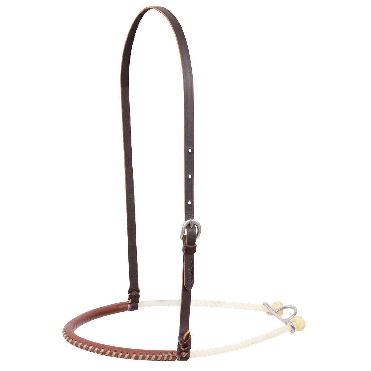 Martin Saddlery Single Rope Noseband Rawhide Lace -Natural