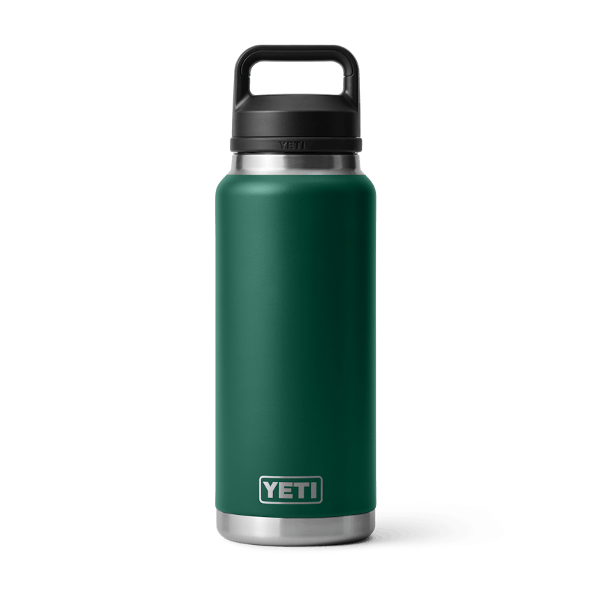 Yeti Rambler Bottle Chug Black Forest Green 36oz Black forest green