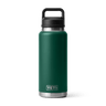 Yeti Rambler Bottle Chug Black Forest Green 36oz Black forest green