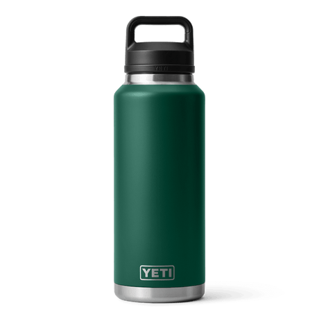 Yeti Rambler Bottle Chug Black Forest Green 46oz Black forest green