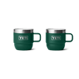 Yeti Rambler Mug 2pack Black Forest Green 6oz Black forest green