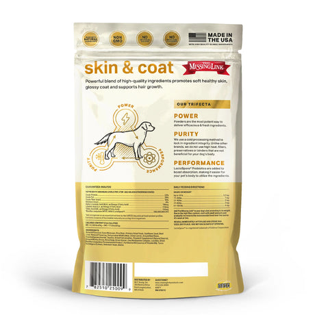 The Missing Link Skin & Coat Superfood Supplement Powder for Dogs - 1lb.