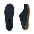 Glerups Slip-On with Natural Rubber Sole - Denim/Honey Denim/Honey