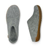Glerups Slip-On with Natural Rubber Sole - Grey/Honey Grey/Honey