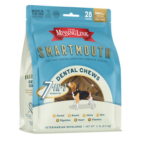 The Missing Link Smartmouth Dental Chew For Dogs / 28 Count