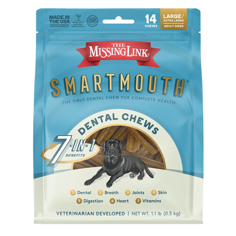 The Missing Link Smartmouth Dental Chew For Dogs / 14 Count