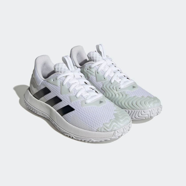 Adidas SoleMatch Control Tennis Shoe Cloud White/Core Black/Matte Silver