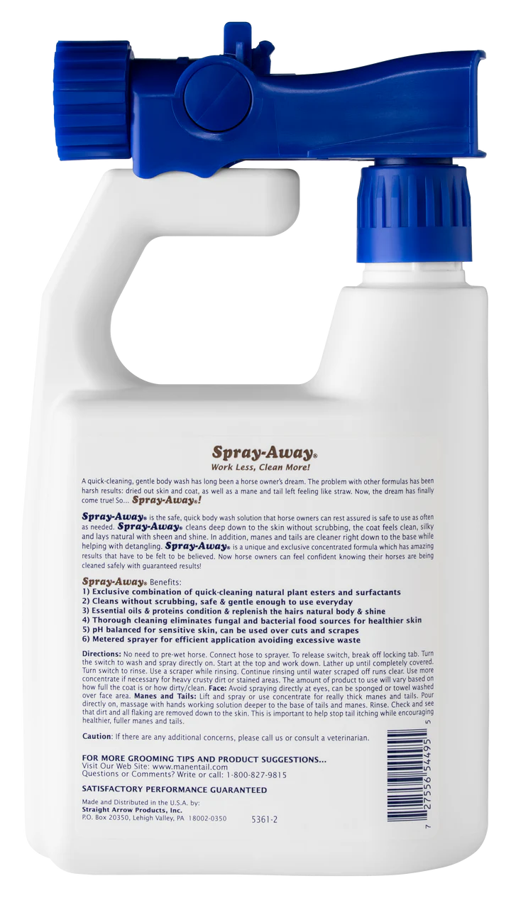 Mane n' Tail Spray-Away Horse Wash - 32oz.