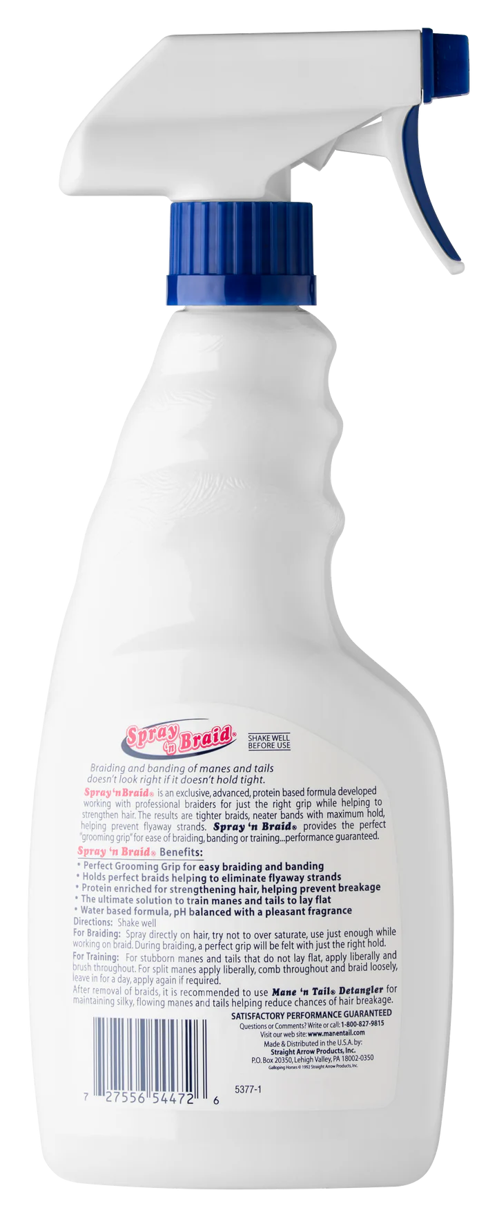 Mane n' Tail Spray 'n Braid for Tighter Braids - 4oz. / 16oz.