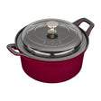 Staub 2.75 QT Round Glass Lid Cocotte Grenadine