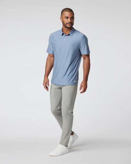 Vuori Strato Tech Polo - Chambray Heather