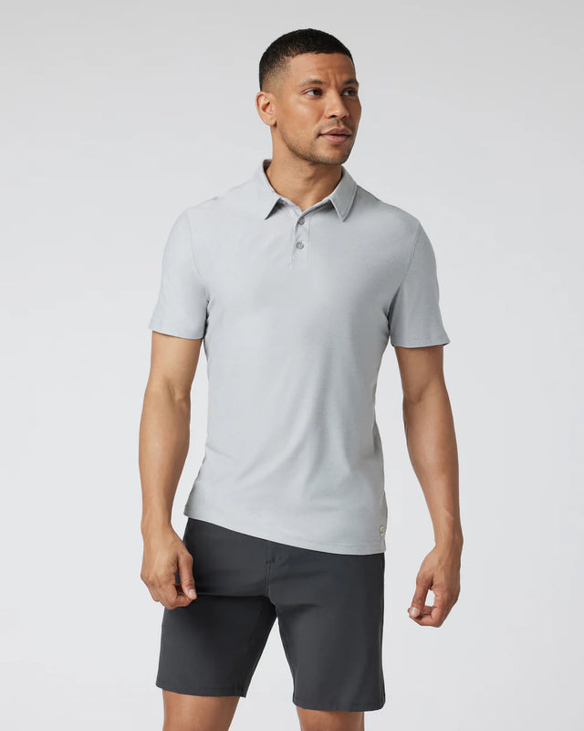 Vuori Strato Tech Polo - Platinum Heather
