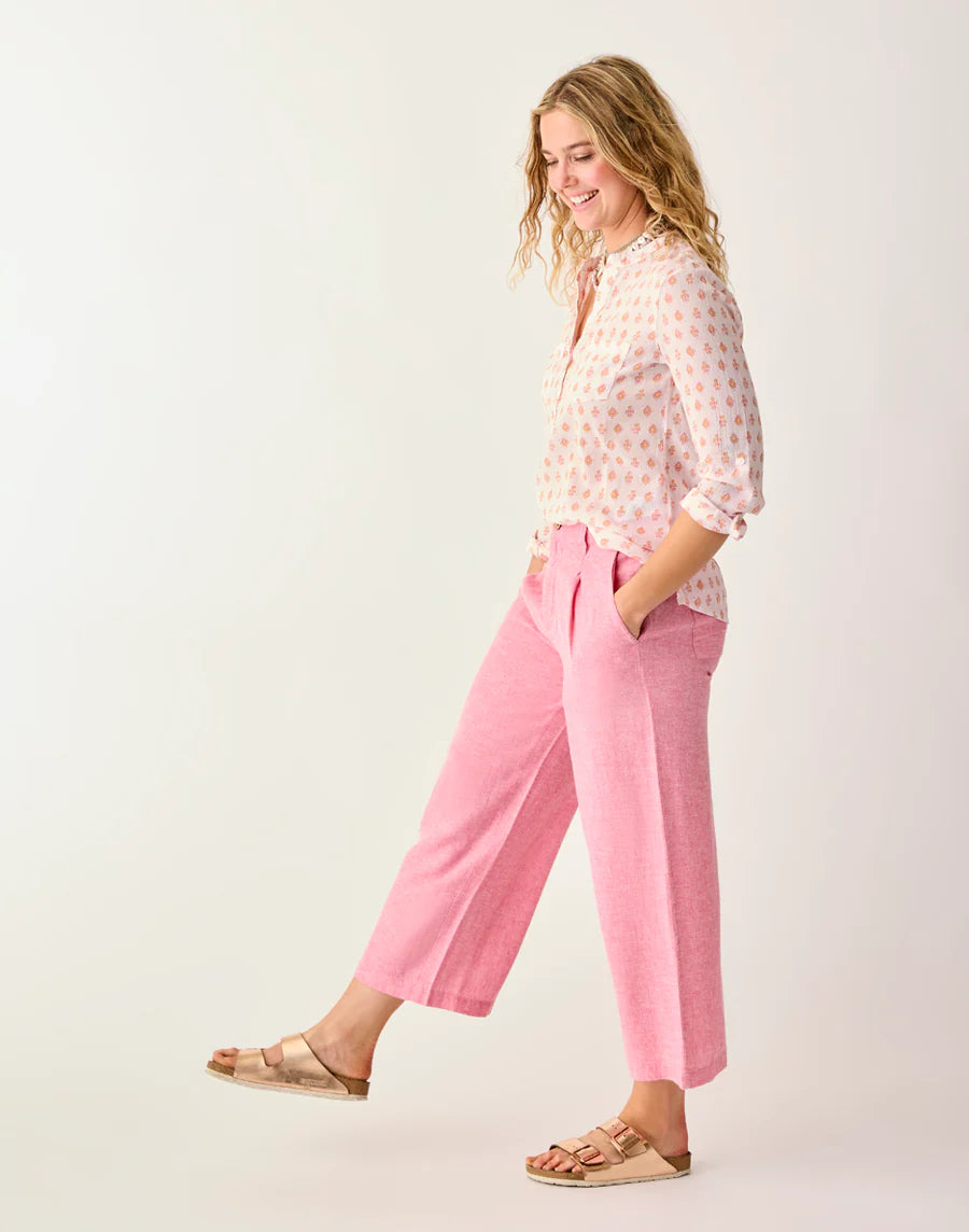 Carve Designs Suki Linen Pant - Chateau Chambray