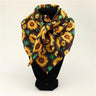 Wild Rags Sunflower Print Silk Western Scarf Sunflower