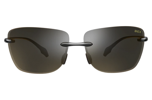 BEX Jaxyn XL Sunglasses Black / Brown (silver flash)