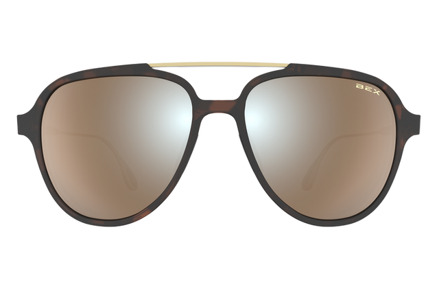 BEX Kabb Sunglasses Tortoise Brown / Brown (silver Flash)