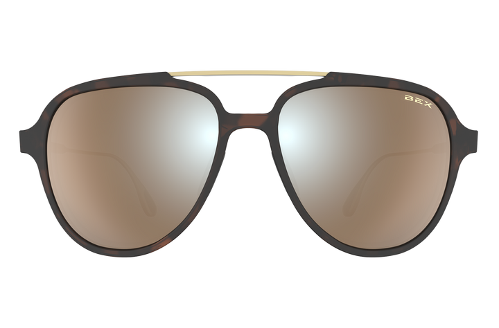 BEX Kabb Sunglasses Tortoise Brown / Brown (silver Flash)