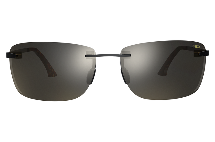 BEX Legolas Sunglasses Black / Brown (silver Flash)