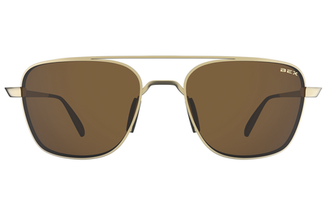 BEX Mach Sunglasses Matte Gold / Brown