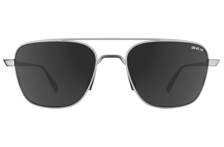 BEX Mach Sunglasses Matte Silver / Gray