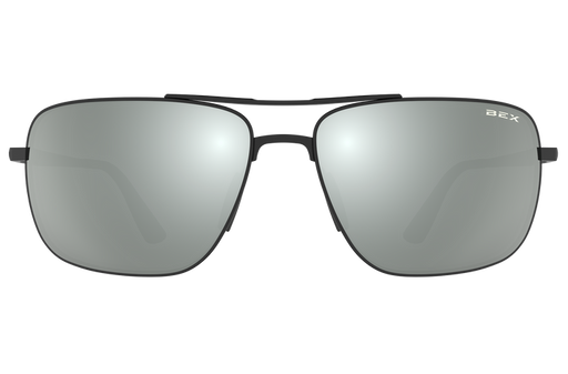 BEX Porter Sunglasses Matte Black / Gray (silver flash)