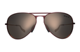 BEX Wesley Sunglasses Burgundy / Gray (rose Gold Flash)