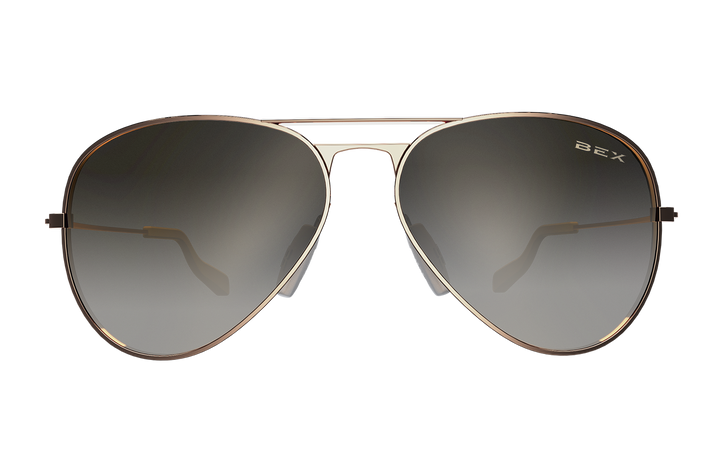 BEX Wesley Sunglasses Rose Gold / Brown