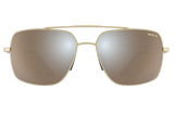 BEX Wing Sunglasses Matte Gold / Brown (silver flash)