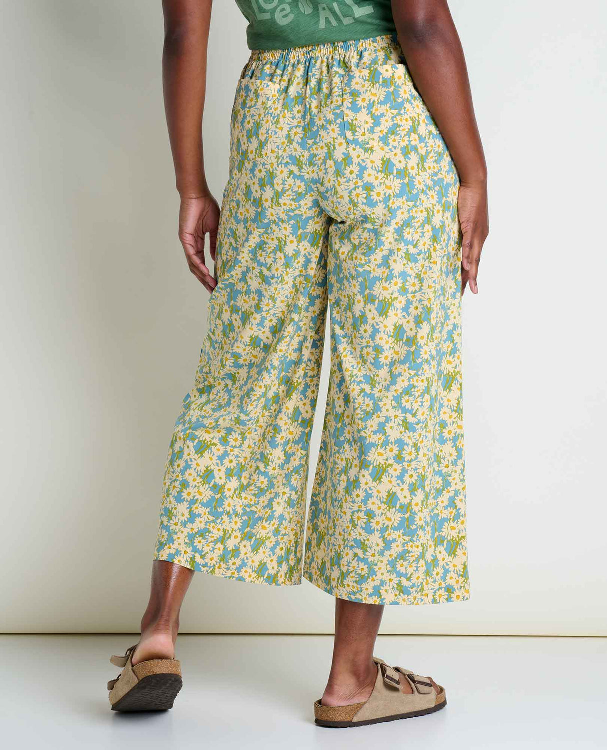 Toad & Co Sunkissed Wide Leg Pant - Glacier Daisy Field Print