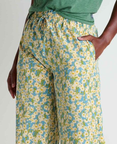 Toad & Co Sunkissed Wide Leg Pant - Glacier Daisy Field Print