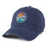 Life Is Good Sunset Breathe Circle Chill Cap - Darkest Blue Darkest Blue