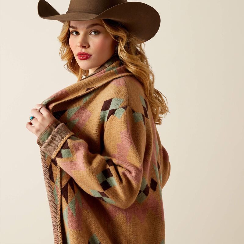 Ariat Sunset Chic Blanket Coat - Spark Geo Jacquard