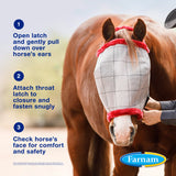 Farnam Companies SuperMask II Horse Fly Mask without Ears - Various Sizes