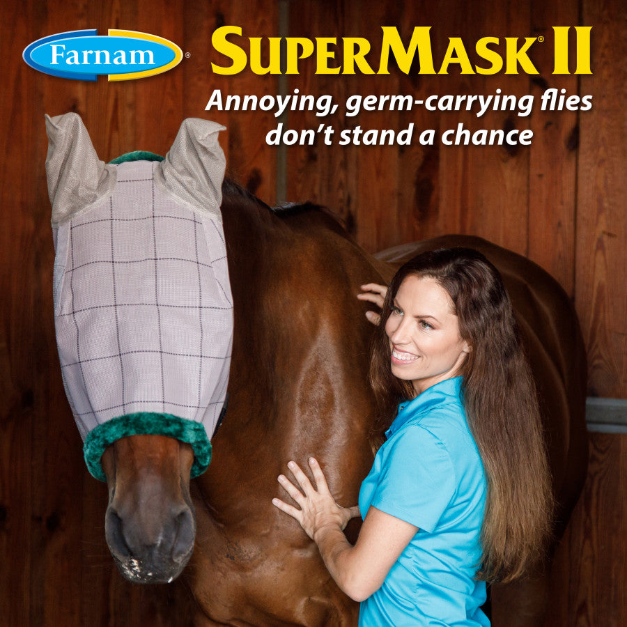 Farnam Companies SuperMask II Horse Fly Mask with Ears