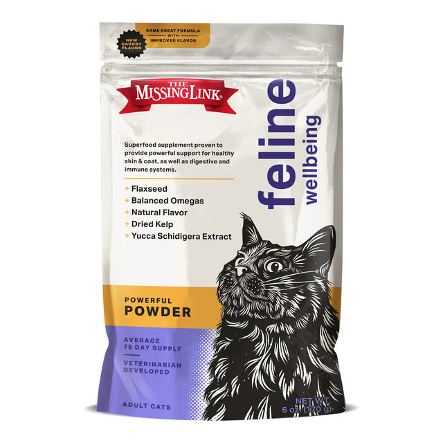 The Missing Link Superfood Supplement Powder - Feline Wellbeing - 6oz.