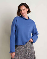 Toad Co. Womens Fernscape Roll Neck Pullover Kyanite