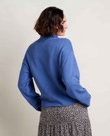 Toad Co. Womens Fernscape Roll Neck Pullover Kyanite
