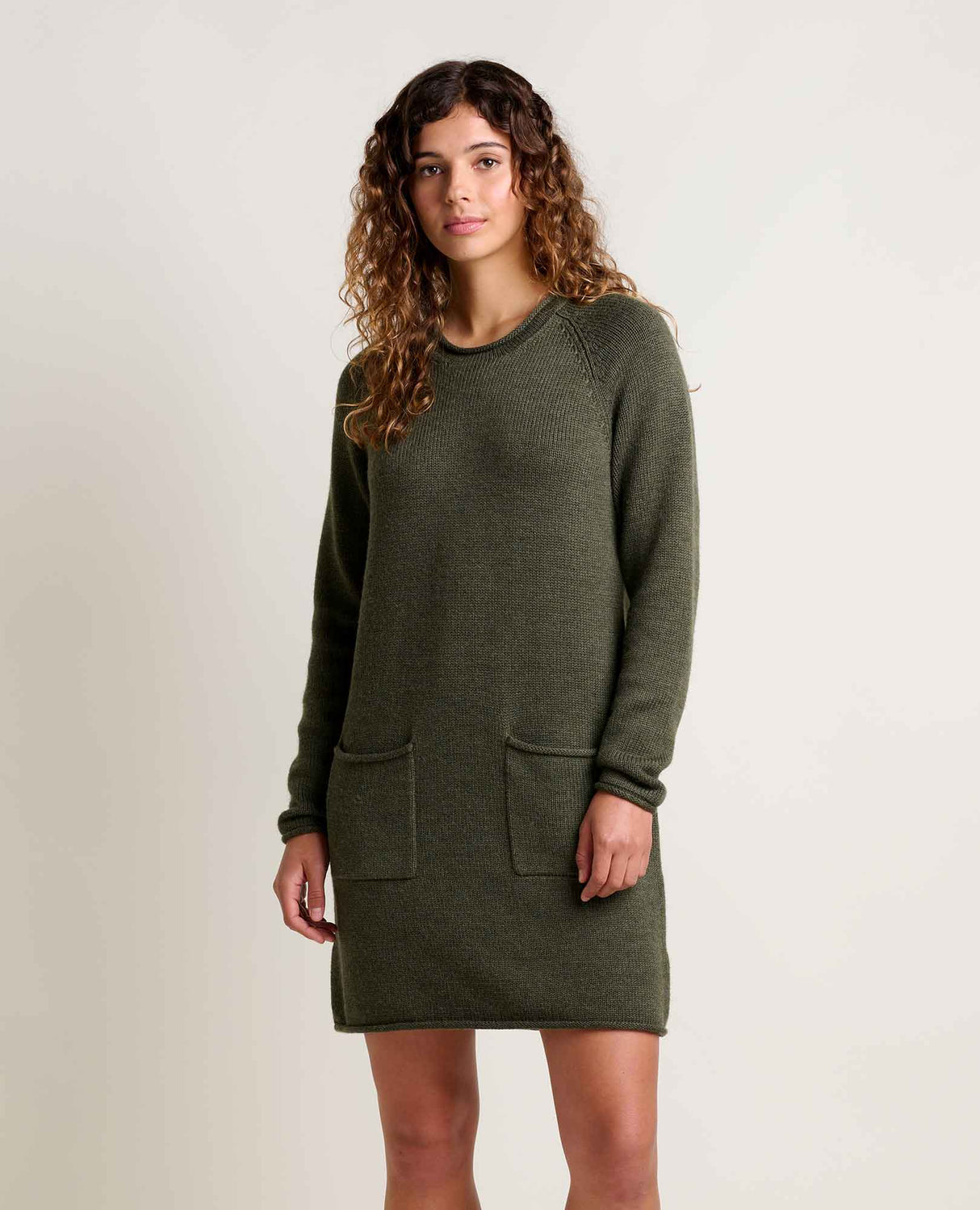 Toad Co. Womens Alpineglo Sweater Dress Olive